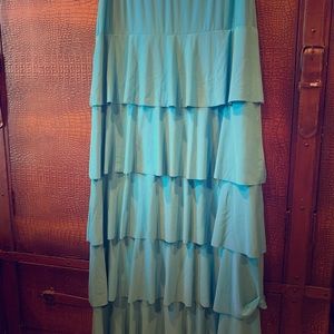 Maxi layered skirt